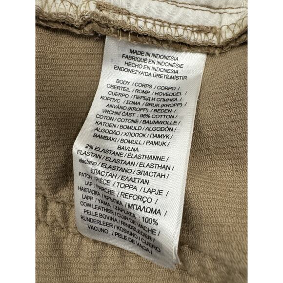 Lauren Ralph Black Label Navy Brown Corduroy 14 Trousers Pants Flat Straight - Picture 4 of 6